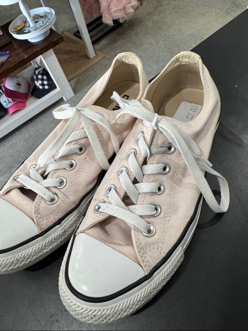 Converse Low-Top Canvas Sneakers in Pale Pink - Picture 5 of 5